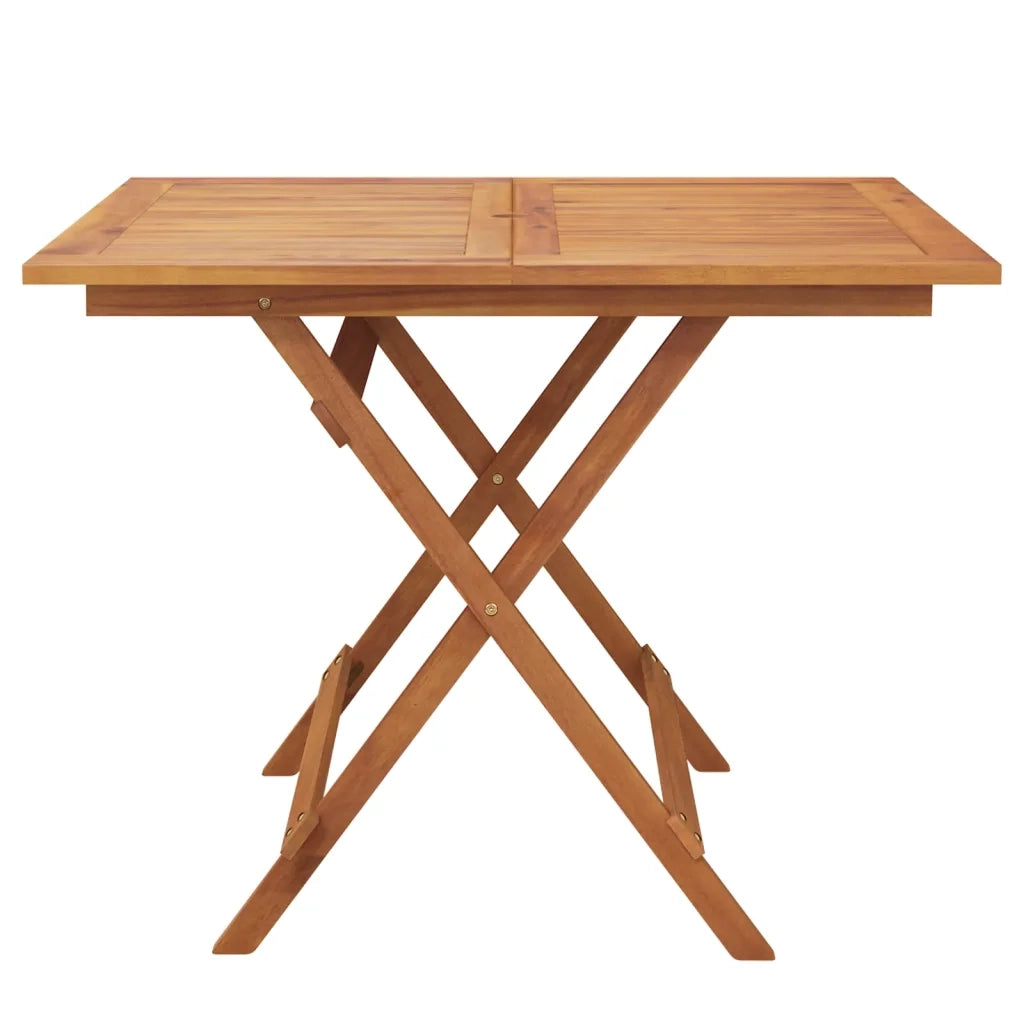 Set da Pranzo per Giardino 5 pz in Legno Massello di Acacia