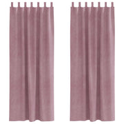 Tende Oscuranti | Tende Blackout 2 pz Rosa scuro 140 x 245 cm Velluto