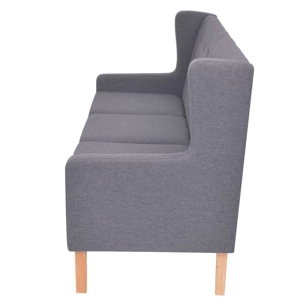 Set divano 2 pezzi 76 x 68 x 90 cm tessuto grigio 02_0019100