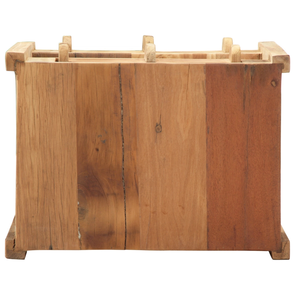 Tavolino 43x32x46 cm Legno Massello Recuperato