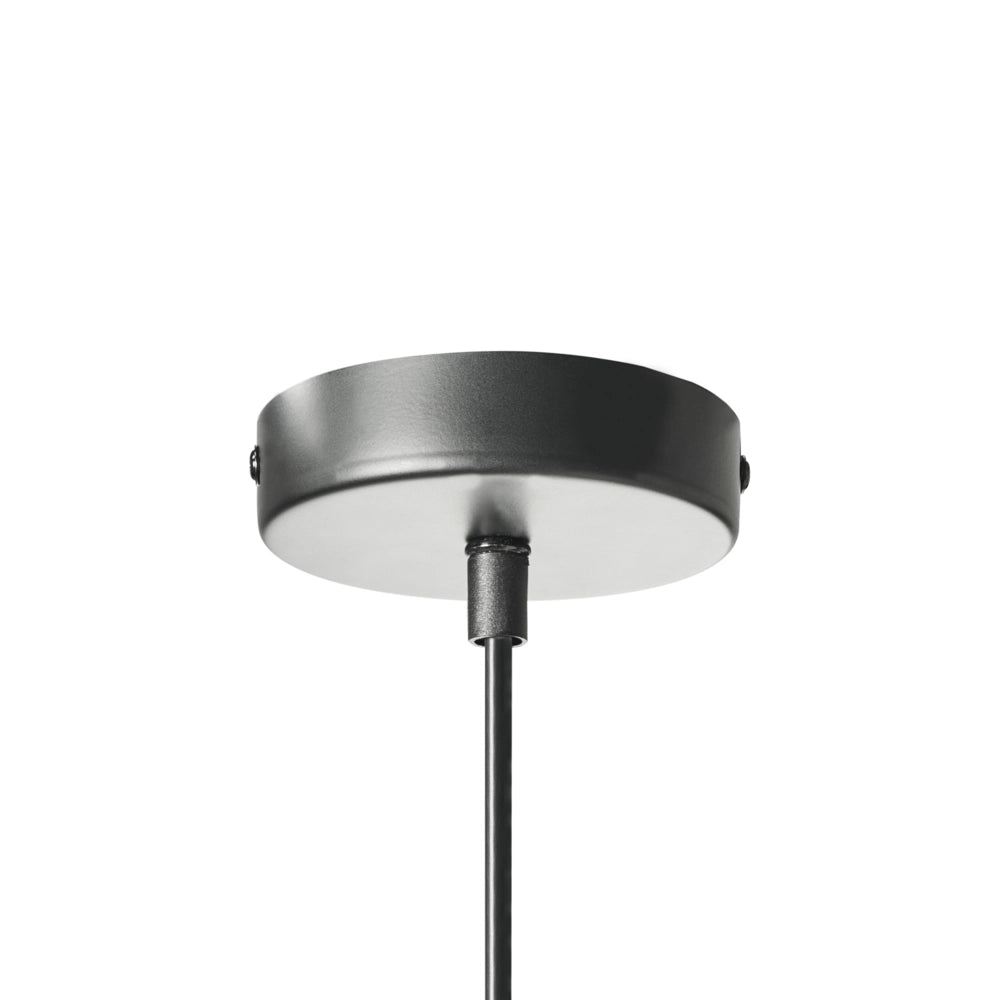 Lampada a sospensione Corda di carta naturale Base nera opaca Sala da pranzo Soggiorno Stile Boho