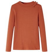 Maglietta da Bambina a Maniche Lunghe Cognac 104cod mxl 93237