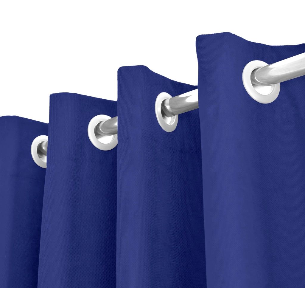 Tenda Semioscurante 140 x 290 Cm Moderne Con Occhielli  Blu - 2 Tende