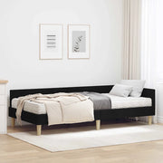 Struttura Letto Angolare con Materasso 2 pcs Verde Tessuto