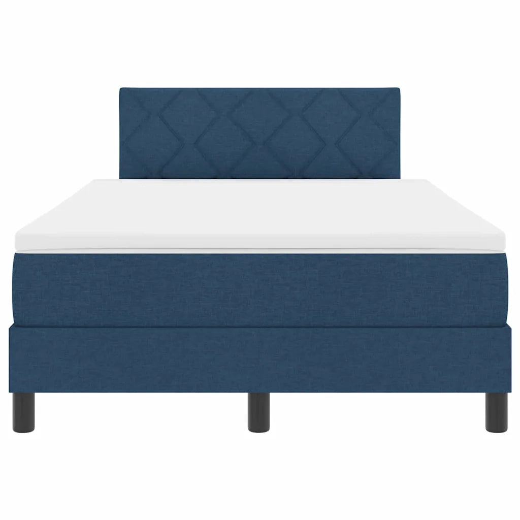 Letto a molle con materasso con led Blu 120 x 200 cm Tessuto