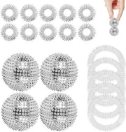 Set di massaggi 4 pezzi - palline di acupressione - accessori per massaggi - bracciali massaggi - riduzione dello stress - durata e leggerezza - ausilio per massaggi