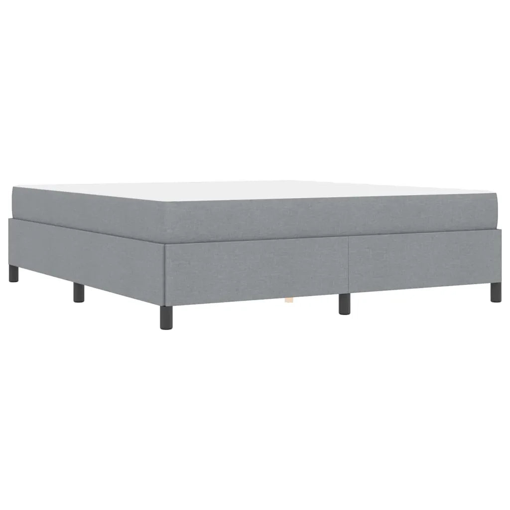 vidaXL Letto a molle Grigio chiaro e nero 180 x 200 cm
