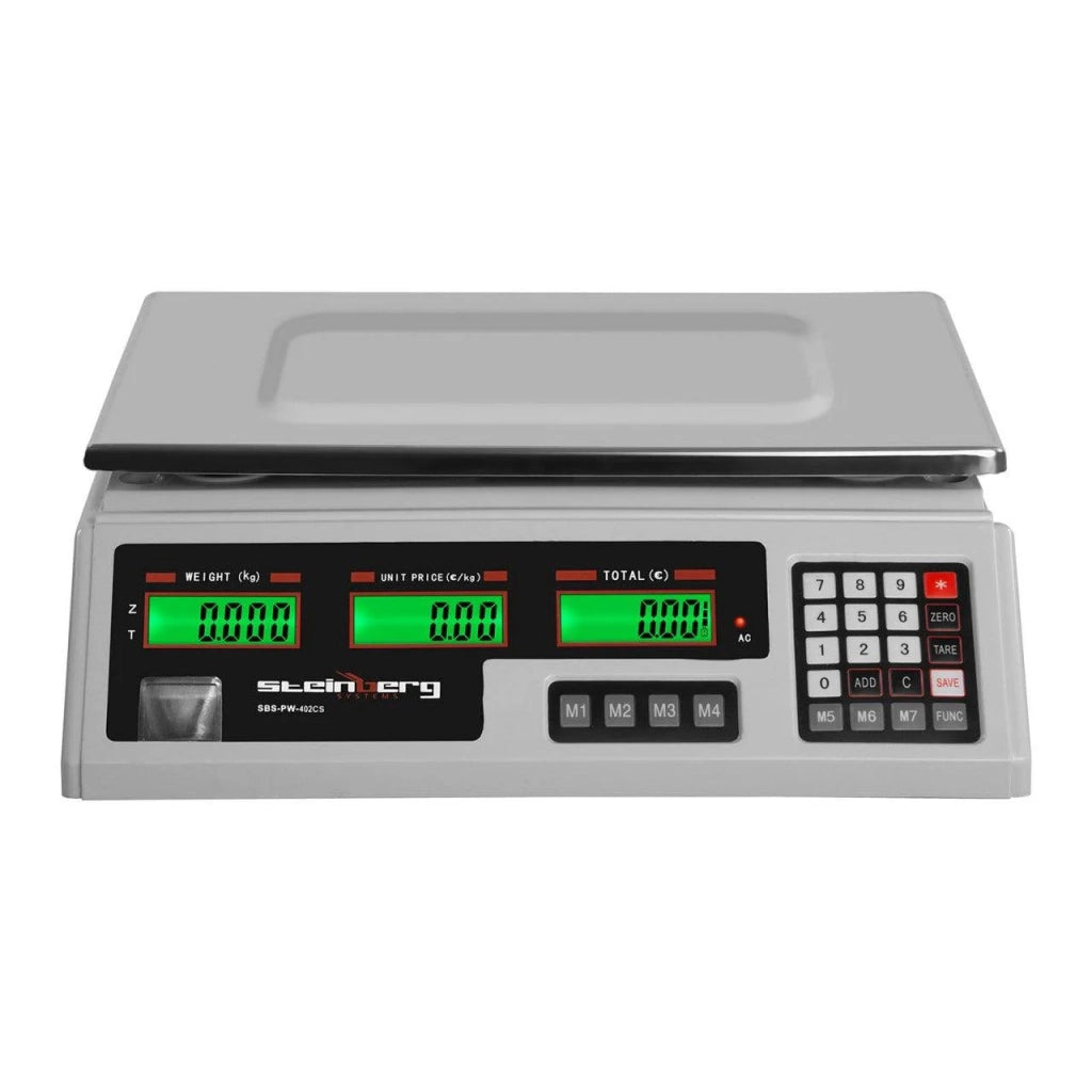 Bilancia per calcolo del prezzo - 40 kg / 2 g - 33,9 x 23,3 x 0,6 cm 14_0000064