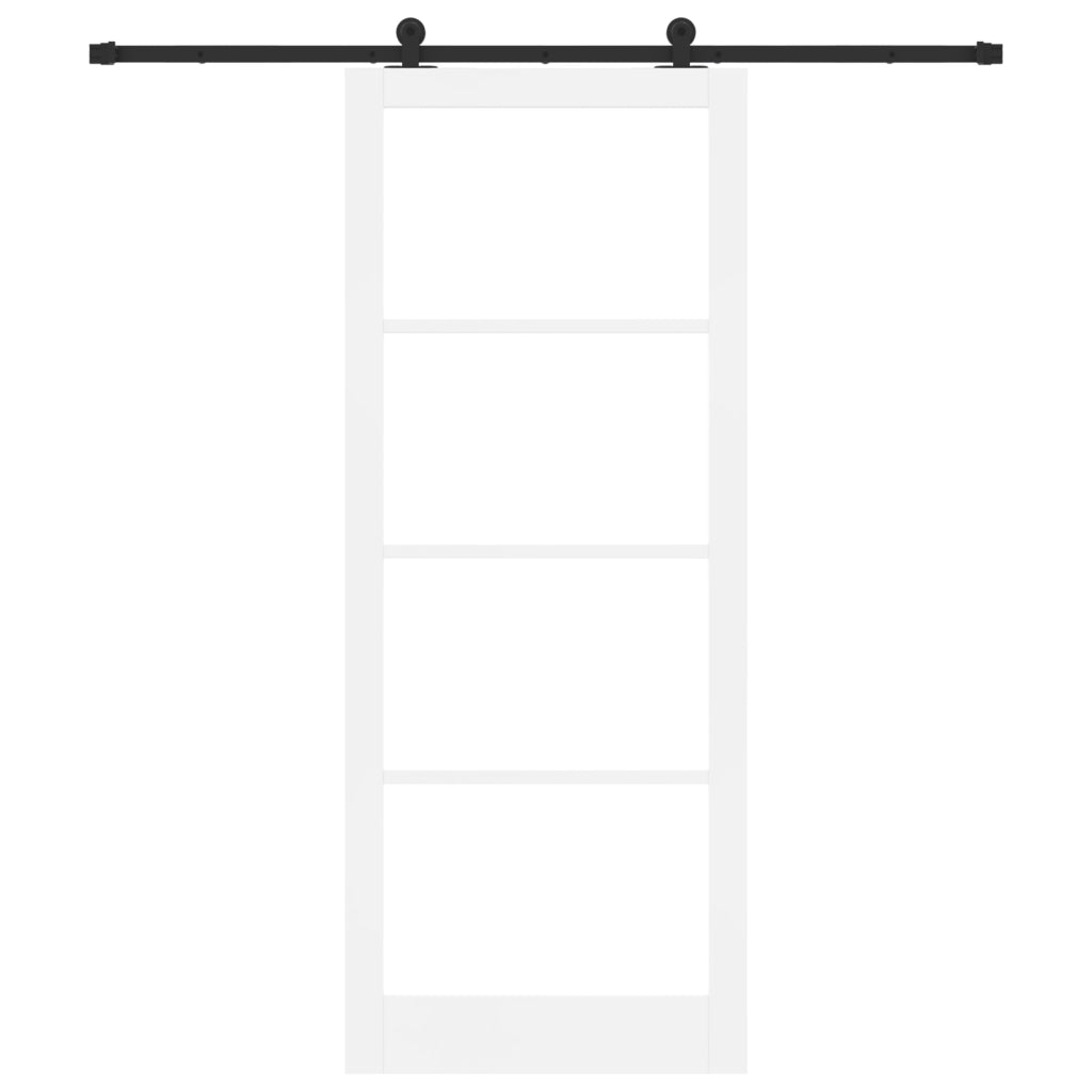 porta scorrevole  con kit di hardware 'ORKDAL'Bianco 93x232 cm
