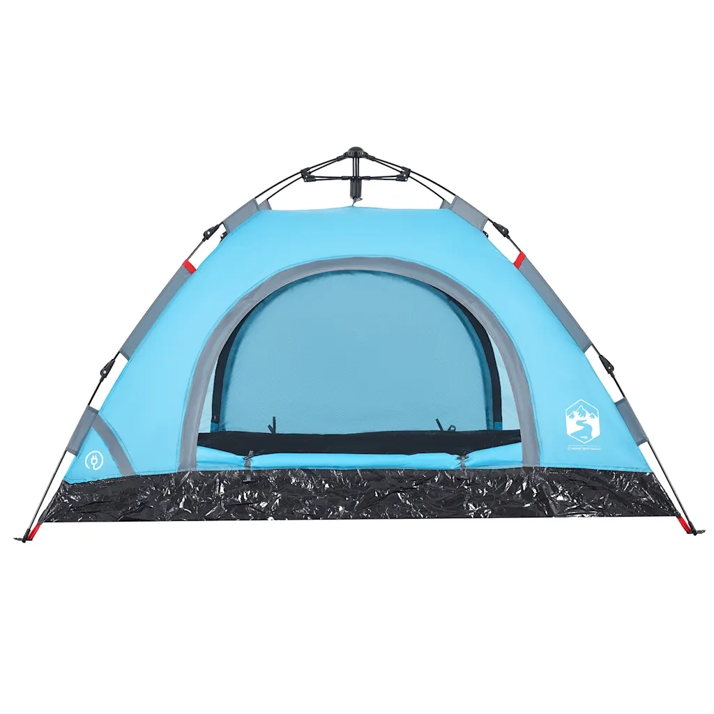 Tenda da Campeggio 2 Persone-Tenda per Escursionismo Blu a Rilascio Rapido
