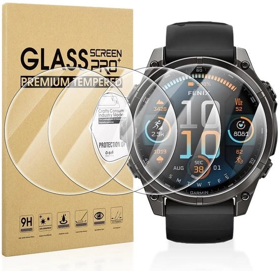 Paraschermo per schermo - Garmin Fenix 8 - Resistente al graffio - 47 mm - HD - Adattamento perfetto - Adatto per Garmin Fenix 8 47 mm - Incolore