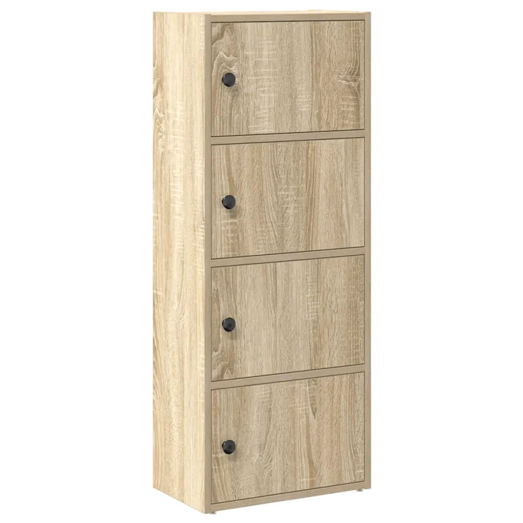 Libreria-Scaffale per Libri-Mobile di Stoccaggio Rovere Sonoma 40x24x102 cm in Legno Multistrato