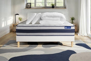 Pacchetto letto completo - Materasso 180x200cm + Box spring con doghe (in kit) + 2 cuscini + Piumino - Actimemo Ergo