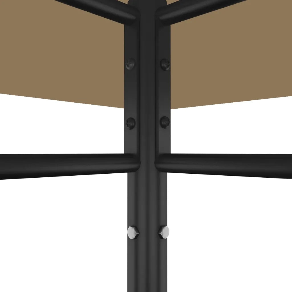 Gazebo 4x3x2,7 m Grigio Talpa 180 g/mÂ² cod mxl 65915