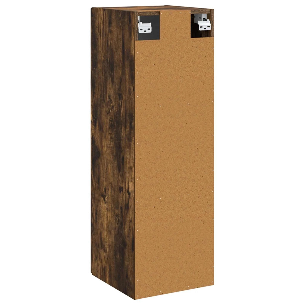 Mobiletto da Bagno a Muro Rovere Fumo 33 x 34,5 x 60 cm 890667
