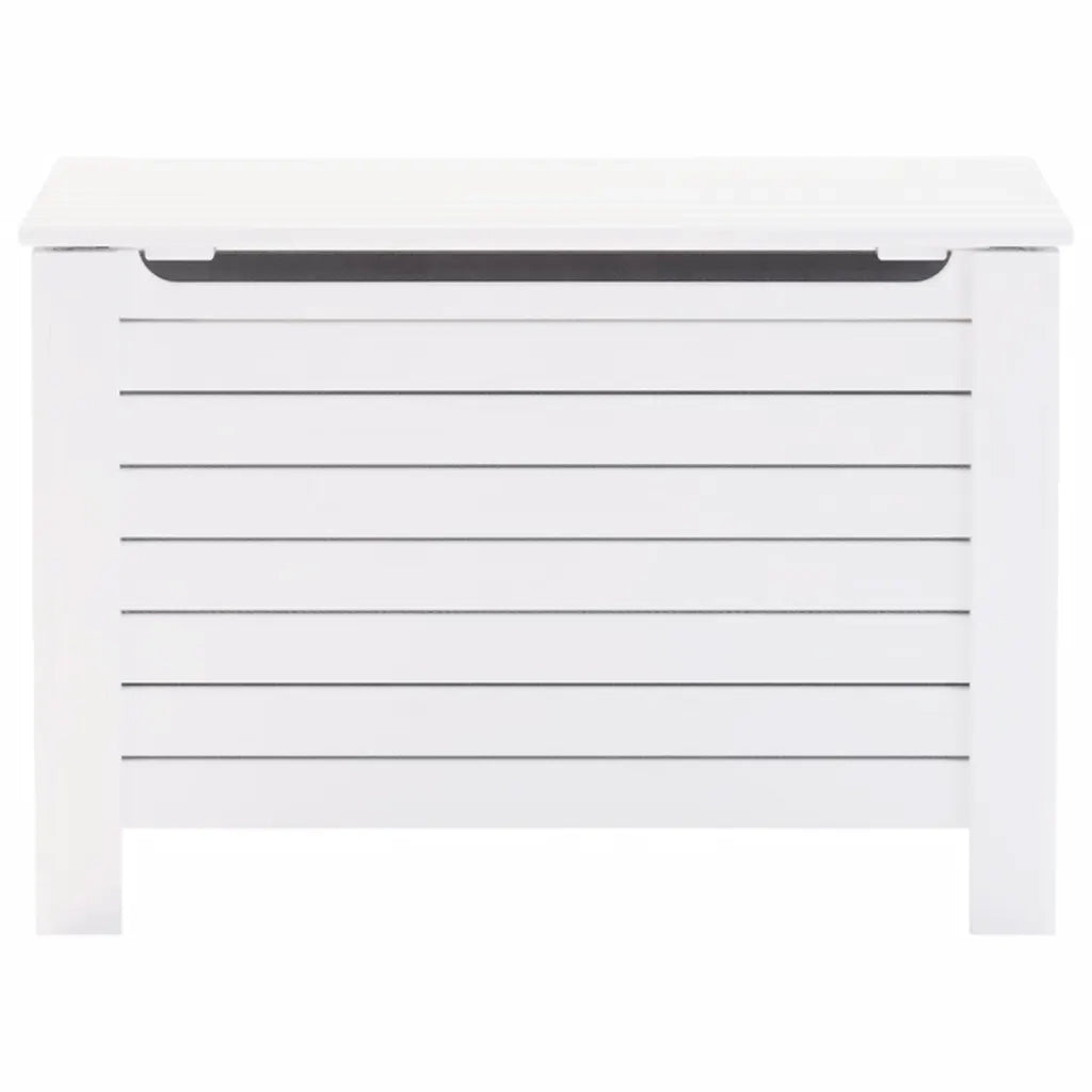 Contenitore con Coperchio RANA Bianco 80x49x54 cm Massello Pino 4002322