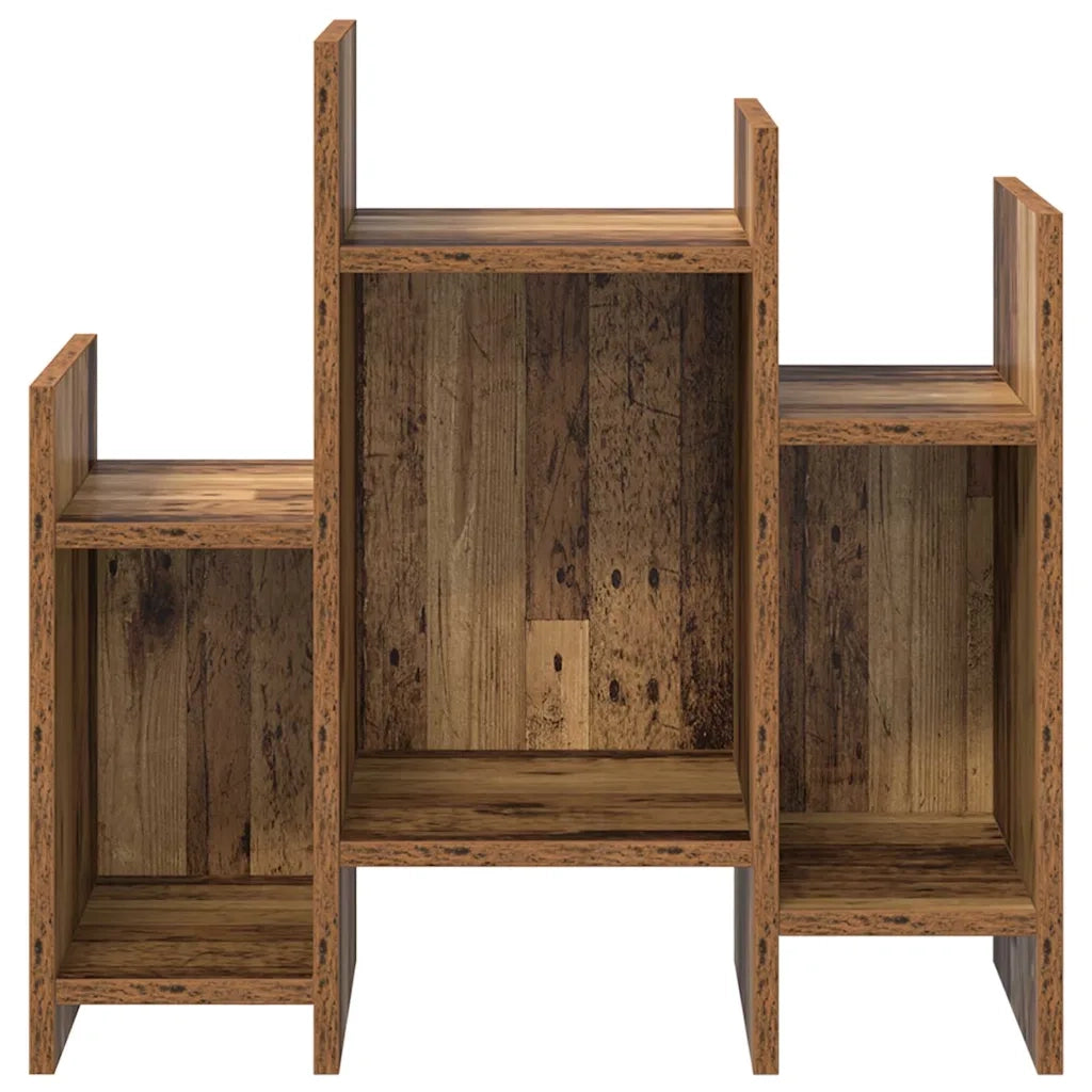 vidaXL Mobile laterale Legno vecchio 60 x 26 x 60 cm Legno multistrato