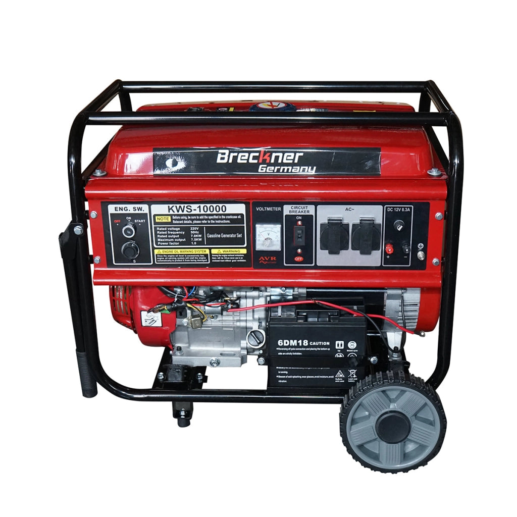 Generatore elettrico a benzina con ATS 7KW/220V, motore 18HP, avviamento elettrico/manuale Breckner Germany