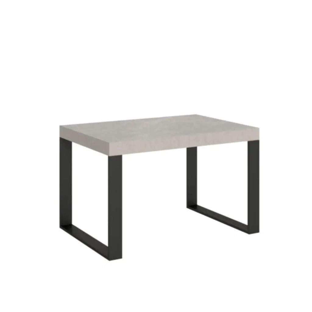 Tavolo allungabile 140/244x90 cm Tecno cashmere gambe antracite