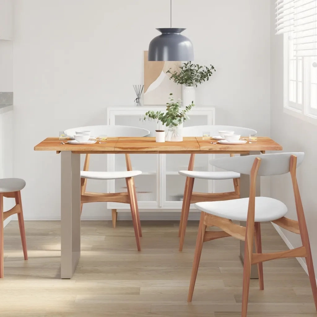 Tavolo da Pranzo | Tavolo da cucina 140x70x76 cm in Legno Massello di Acacia