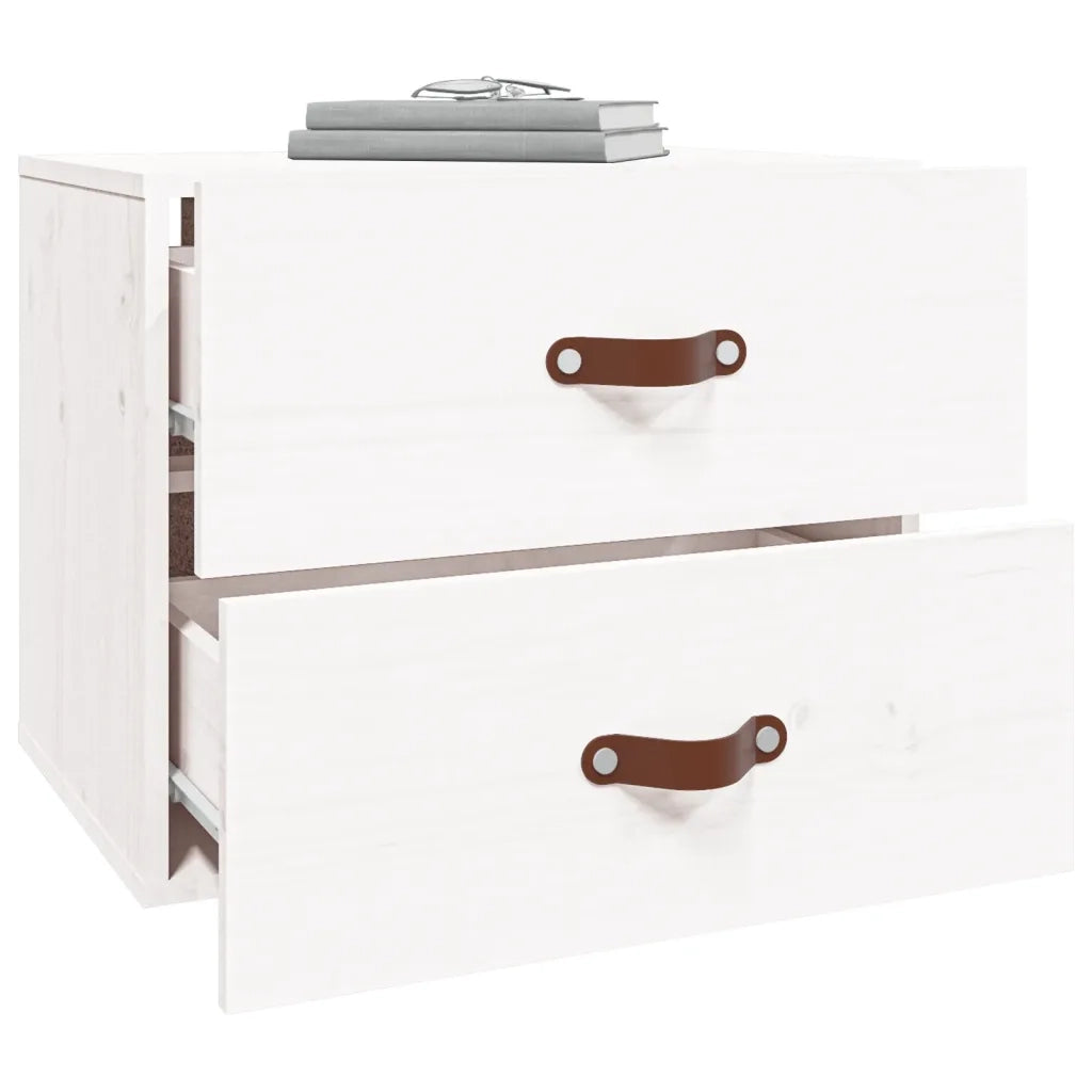 Comodino a Muro Bianco 50x36x40 cm 820978