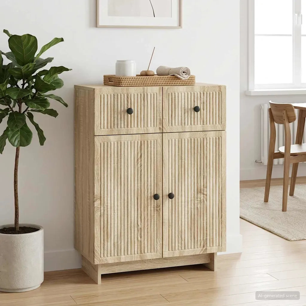 Credenza Rovere Sonoma 66 x 34,5 x 90 cm Legno ingegnerizzato 893947