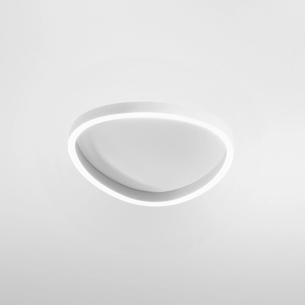 Ecaris P/P Lampada a soffitto 38W+8W LED 2300-2400lm CCT 3000K/4000K Dimmerabile in Alluminio Bianco Satinato - Gealuce