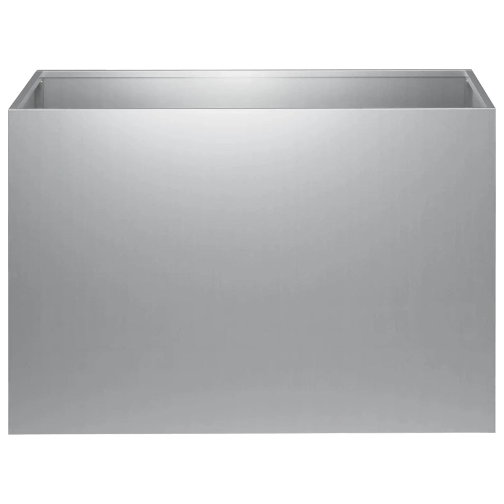 Vaso da giardino Argento 50 x 40 x 40 cm Acciaio zincato 8005648
