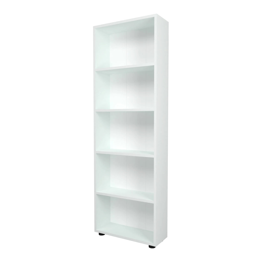 Libreria 'Vara' Altezza: 172 cm Scaffale a Terra con 5 Scomparti Aperti - Bianco [en.casa]