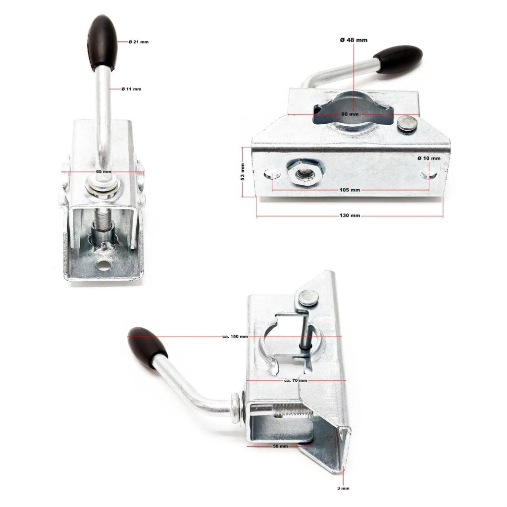 Kit supporto rimorchio 10 pezzi cunei ruota morsetto di serraggio supporto ruota 16_0002536
