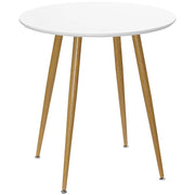 Tavolo da pranzo rotondo per 2 persone ¨C zephmum ¨C bianco, metallo, ?72x75 cm
