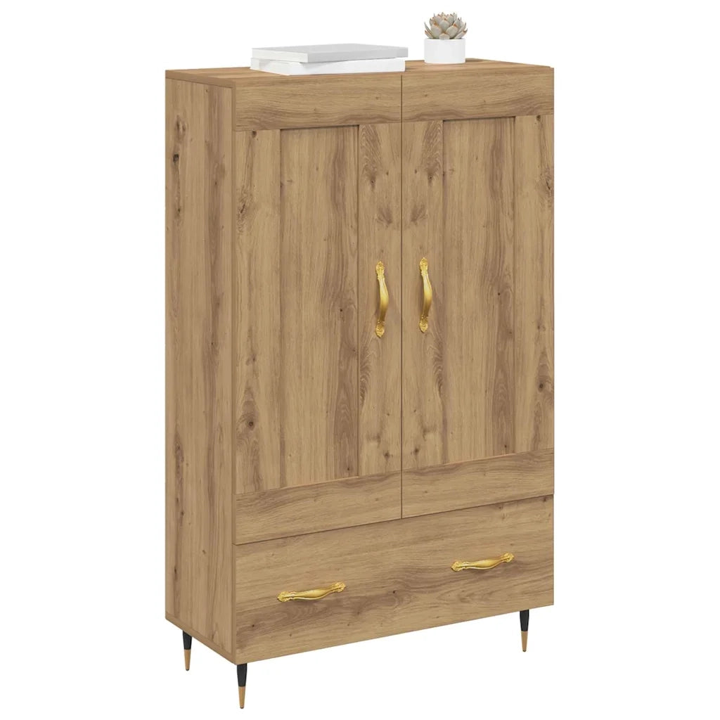 Credenza con Cassetto-Buffet-Armadio da cucina Rovere artigianale 69,5 x 31 x 115 cm 176552