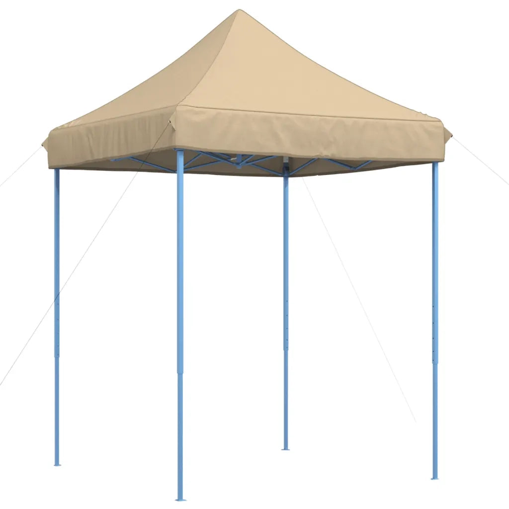 Tenda da Festa Pieghevole Pop-Up - Gazebo Beige 200x200x306 cm