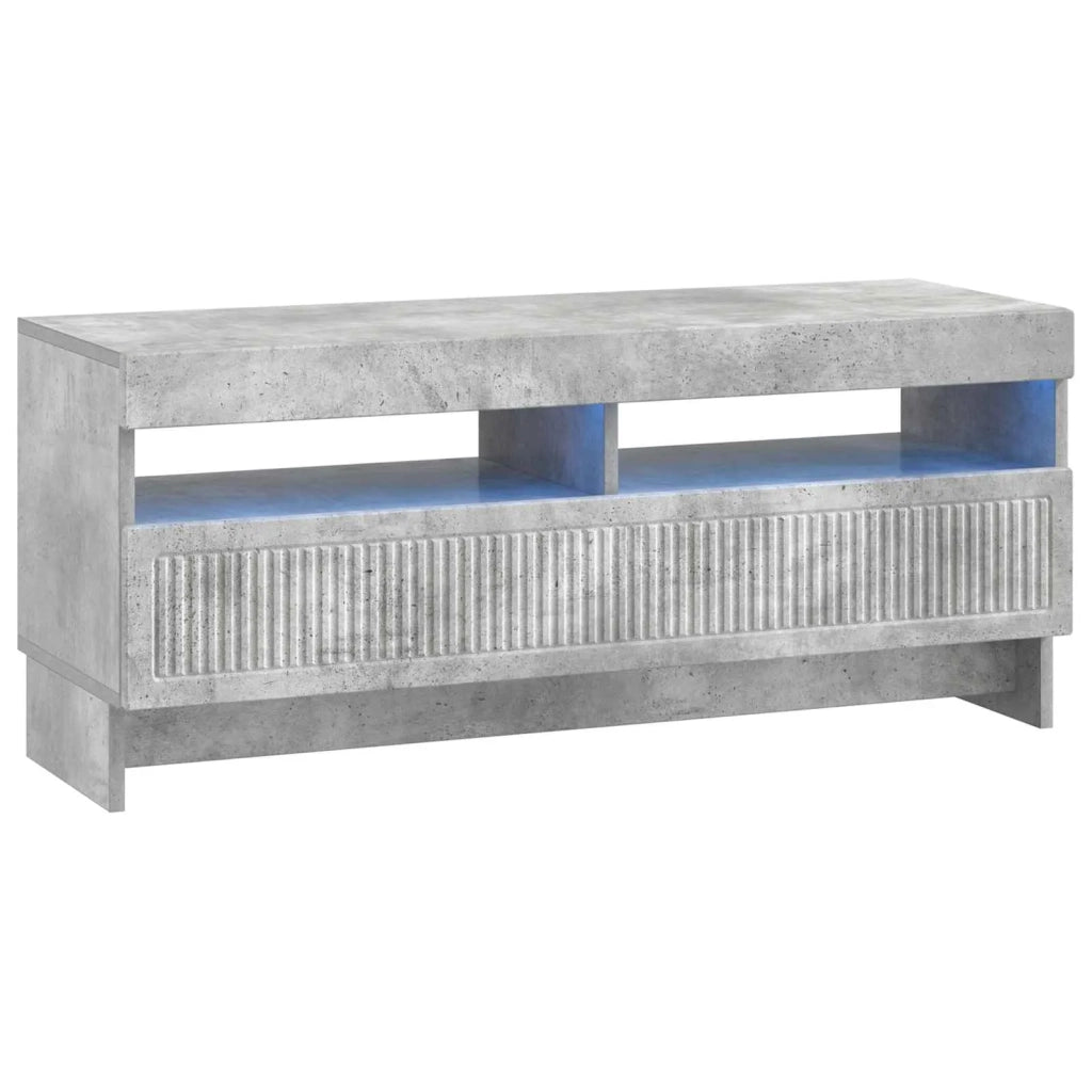 Mobile TV LED a 5 pezzi Grigio Cemento Legno ingegnerizzato 3416418