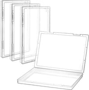 Scatola di archiviazione in plastica A4 - 4 pezzi - Ideale per documenti, riviste, album fotografici e foto
