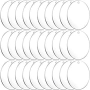 Sostegni Acrilici per Chiavi Non Lavorati - 30 Pezzi - 5 cm - Ideali per Gravure