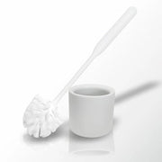 Borsetto da bagno con supporto per toilette set di pulizia del bagno per hotel ristoranti e alberghi moderno bianco 35 x 11 cm