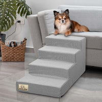 AIO FACTORY Scala per cani 60x40x30 cm, impermeabile, grigia, antiscivolo