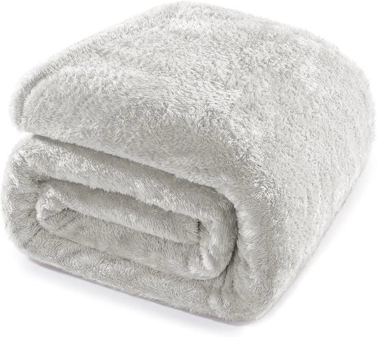 Coperta a forma di cuscino - Coperta di piuma calda - 1 pezzo - Argento grigio - 220 x 240 cm