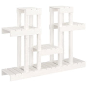 Supporto per piante da giardino dal design rustico 104,5 x 25 x 77,5 cm legno massello bianco 02_0048470