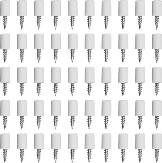 Viti a espansione 50 pezzi - Viti a espansione autoalimentanti - Viti a espansione integrate - Viti a espansione a gomito - Viti a espansione in acciaio - Superficie antiscivolo con rivestimento in gomma - Maniglie per tavole