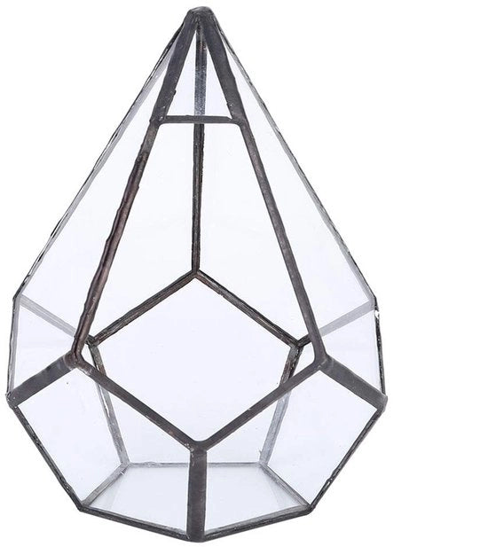 Terrario geometrico in vetro - contenitore per piante - vas da giardino per piante grasse - duraturo e affidabile - decorazione unica per la casa - resistente alla corrosione