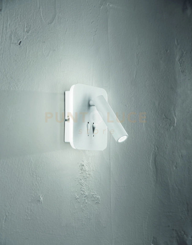 APPLIQUE SELLA QUADRATO BIANCO LED 3000K 730LM 9W ORIENTABILE