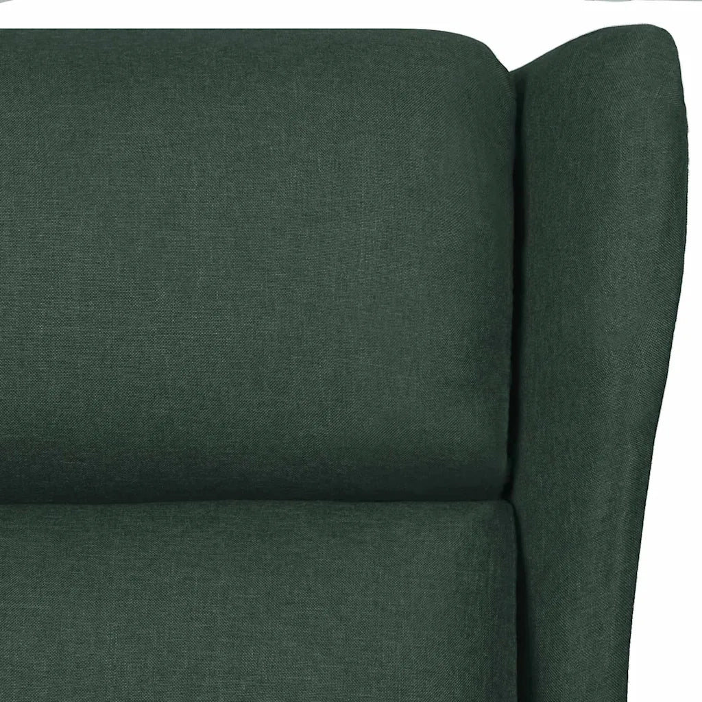 Divano Sedia-Poltrona Massaggiante Verde Scuro in Tessuto 397476
