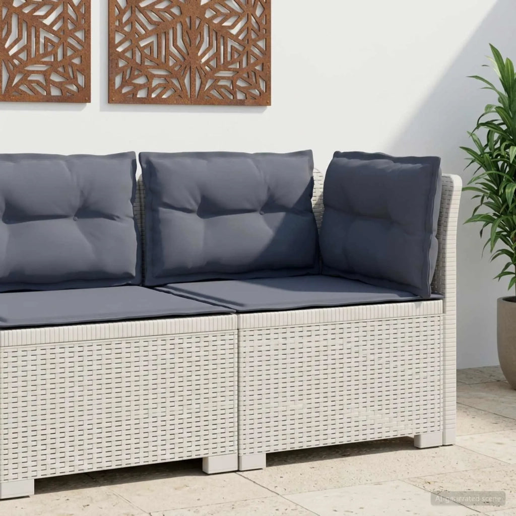 Divano da Giardino a 1 Posto con Cuscini Aspetto Rattan PP 8011843