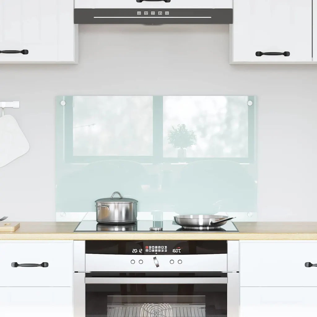 Schienale da cucina Latte 80 x 50 cm vetro temperato CFW5847571