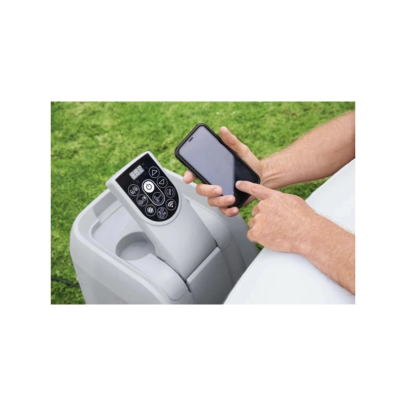 Spa gonfiabile idromassaggio 4 posti AirJet con riscaldatore 40°C e WiFi, diametro 180 cm con copertura e pompa filtro - Bestway