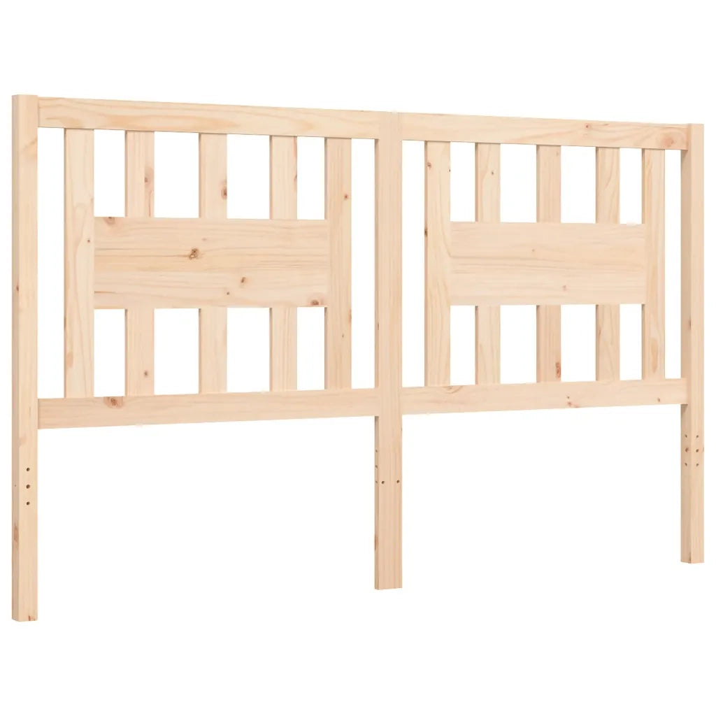 Giroletto con Testiera-Struttura Letto con testiera 160x200 cm in Legno Massello 358688