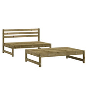 Set Salotto da Giardino 2 pz | Set di Mobili da Esterno in Legno Impregnato di Pino