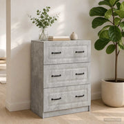 Mobile con Cassetti Grigio Cemento 66 x 34,5 x 87 cm 895758